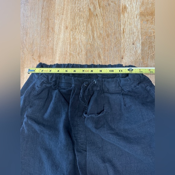 Cordera Linen Maxi Pants, Black - Picture 3 of 5